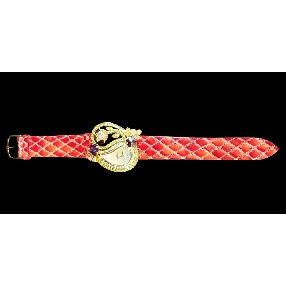 Adee Kaye‎ womens multi rhinestone watch AK-9 44LG
